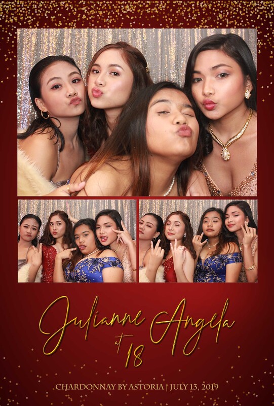 Photobooth for debut at Chardonnay by Astoria