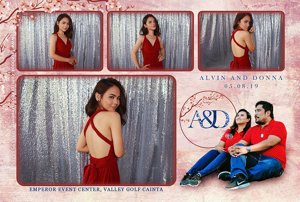 Photobooth for Alvin & Donna at Valley Golf Cainta