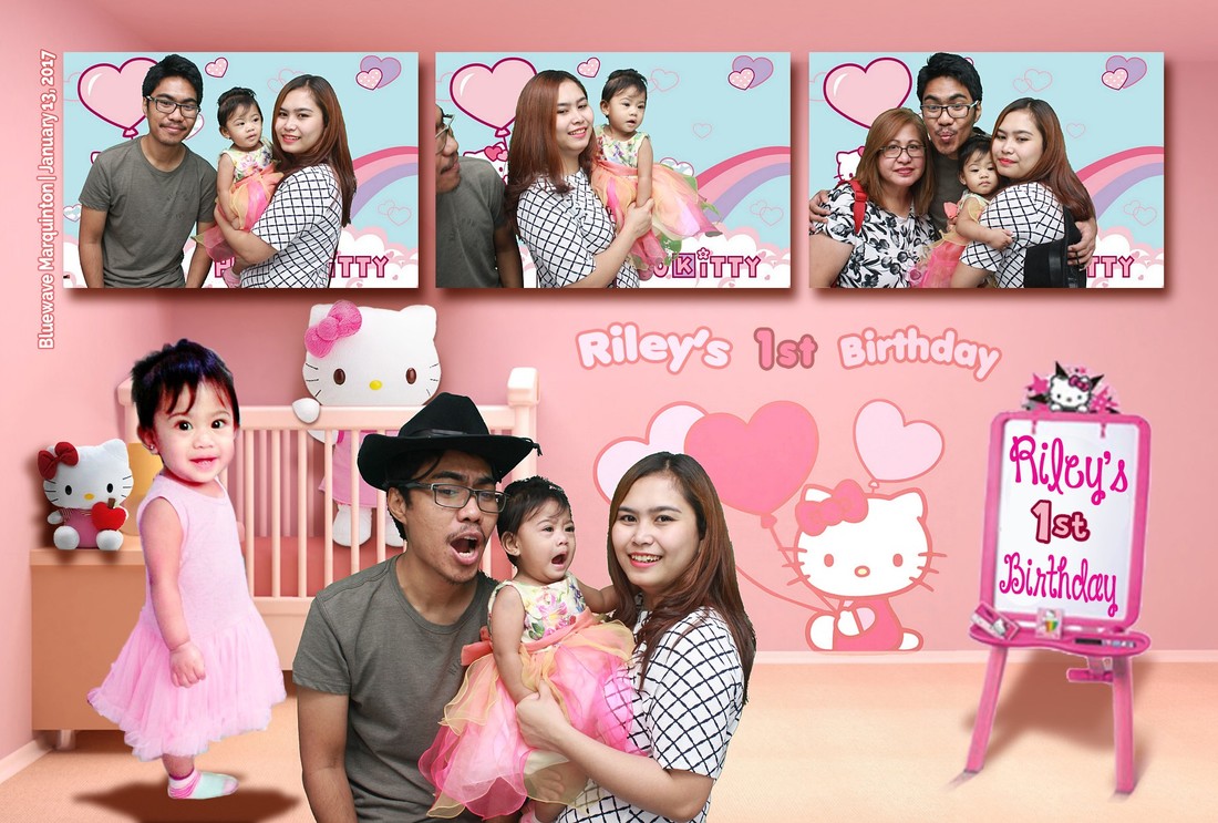 Hello Kitty Theme Full Magnetic Photobooth For First Birthday In
