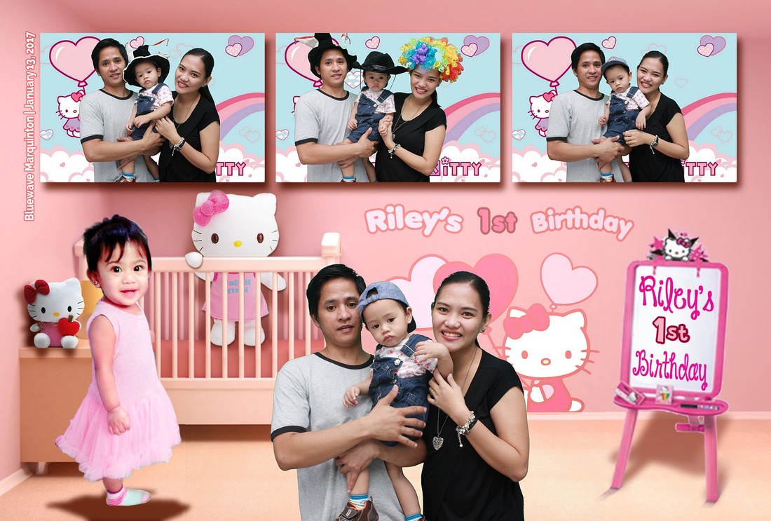 Hello Kitty Theme Full Magnetic Photobooth For First Birthday In